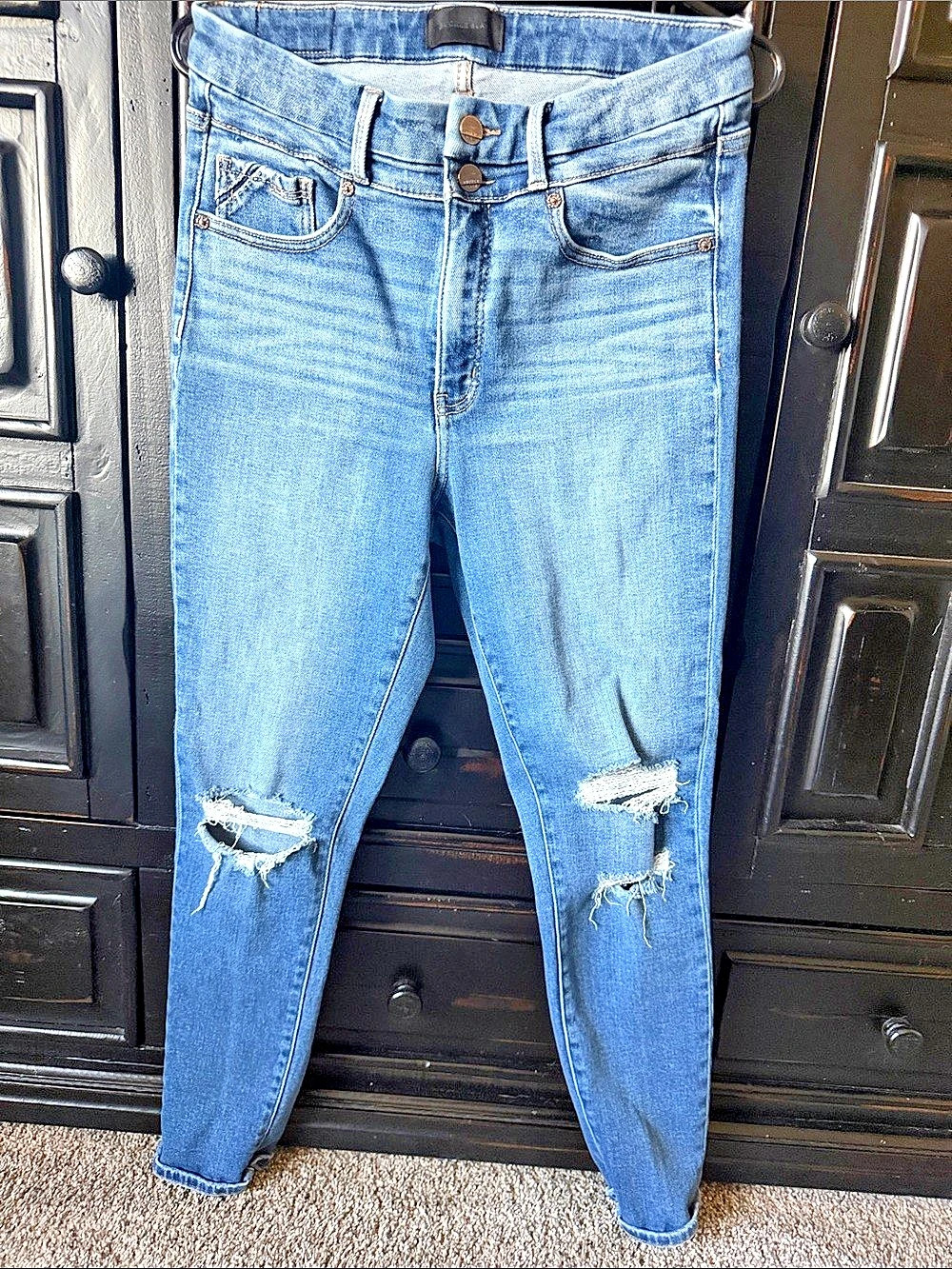 Buckle Black Fit No. 75 Ankle Skinny Stretch Jean Waist 28